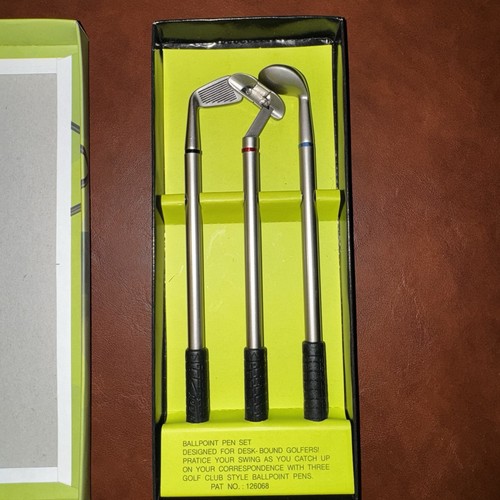 Golf club ballpoint pen set - golf, 3
