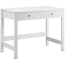 Small Desk with Drawers Kids Desk for Bedroom Simple Study Table White