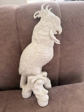 Porcelain cockatoo figurine - porcelain,