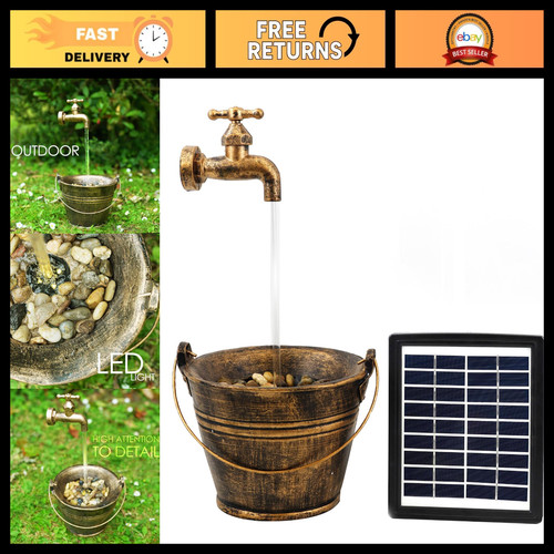 Solar water fountain - with, led