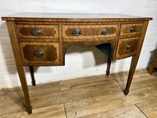Antique Georgian Mahogany Bow Fronted Sideboard  Desk . Free Delivery Available