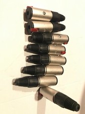 Eight (8) Neutrik NEW Female silver cable jack socket Stereo TRS NJ3FC6 3 pole