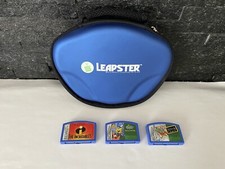 Leapfrog Case Handheld Leapster Carrying Bag Hard Protective + 3 Games