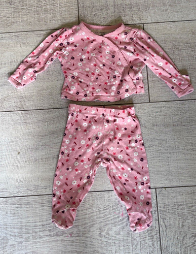Gerber girls 2pc pink - 0-3m,
