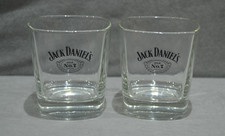 2x Jack Daniel's Old No.7 Brand Tumbler Glass 28cl 280ml Signature Baseplate NEW