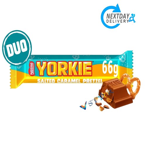 Yorkie salted caramel - yorkie, pretzel