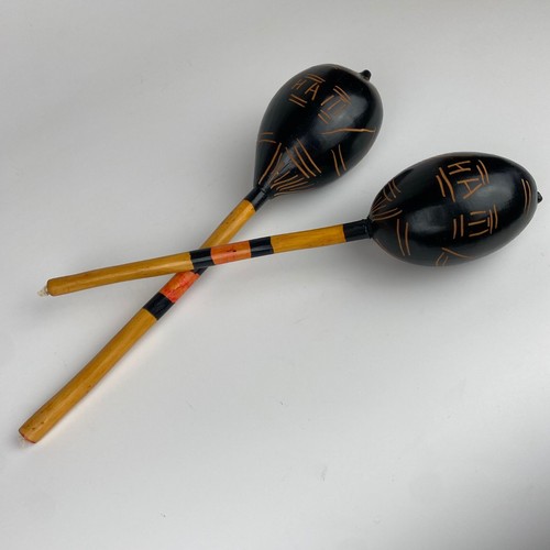 Vintage pair handcrafted gourd - pair,
