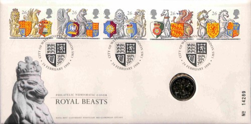 Qeii pnc coin cover 1998 - coin,