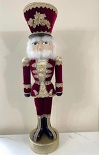 100cm Christmas Giant Nutcracker Soldier Large Nutcracker White/Gold Xmas decor