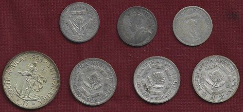 South africa silver coins - 7,