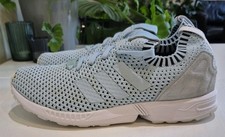 ADIDAS ZX FLUX PRIMEKNIT ORIGINALS. MENS SIZE 9 UK. ICE BLUE/WHT/BLK *2016*