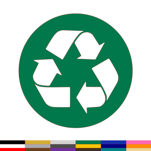 Recycle sticker symbol - sticker,