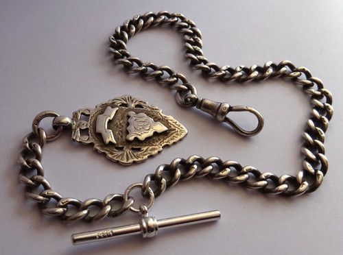 Antique solid silver - , pocket
