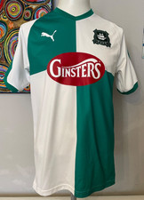 Plymouth Argyle Away Shirt 18/19 Green Squared Puma Official Size Medium RARE!