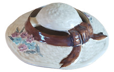 1950s Vintage Paramount Pottery Co Style Novelty Hat Design Posy - Flower Holder