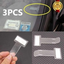 3Pcs Car Vehicle Parking Ticket Permit Clip Sticker Holder Windscreen Window UK