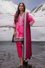 3pcs Sana Safinaz Salwar Kameez Kurti Suit Original Pakistani Shalwar Stitched D
