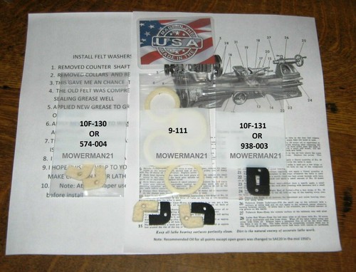 Atlas lathe felt - lathe, rubber