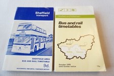 1969 1976 Sheffield & Rotherham Bus & Railway Timetable x2