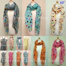 Women Mustache Printed Scarf
