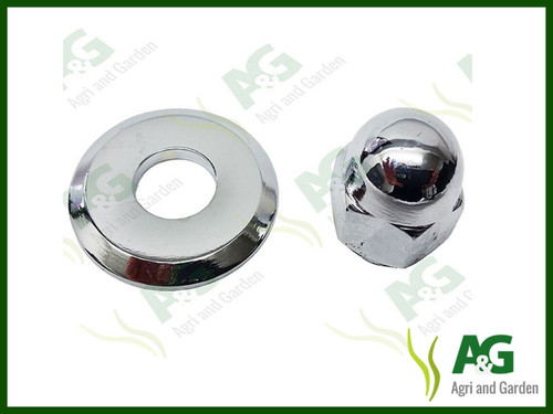 Steering wheel nut and washer - nut,