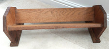 Large vintage oak book trough