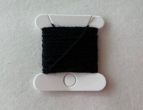 Black cashmere darning - , wool