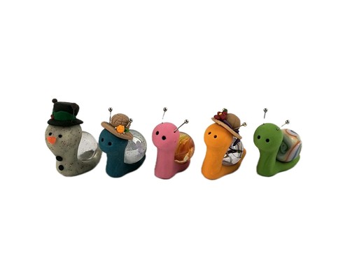 Piece polymer clay - polymer, snails