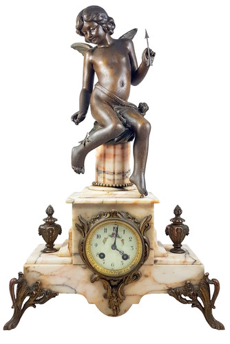 Antique mantel clock table - clock,,