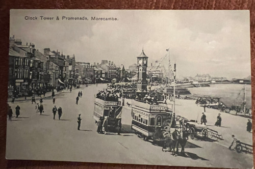 Antique postcard morecambe - antique,