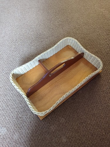 Vintage wood woven wicker - wood,
