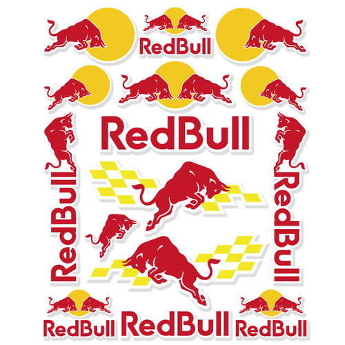 Reflective red bull - red,