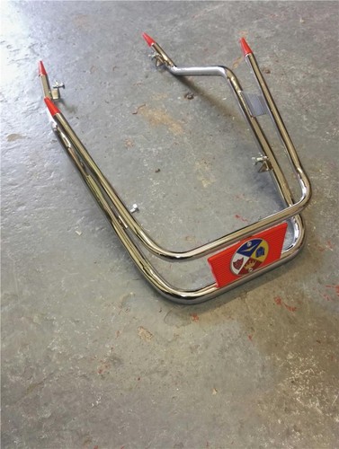 Chrome front mudguard bumper - front,