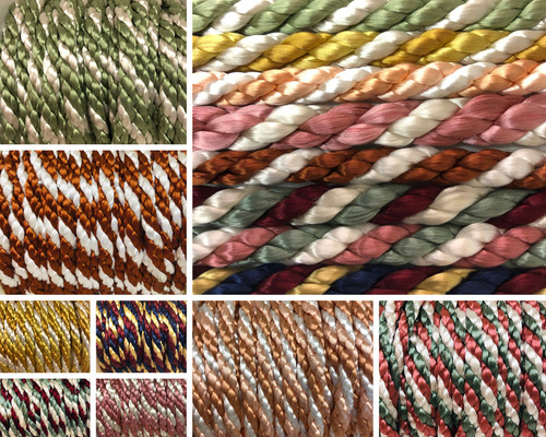 8mm twisted cord 3tone - 8mm, 2/3tone