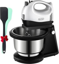 Kestreln Mixer Hand and Stand Mixer Electric Set  Stainless Steel Bowl 300W