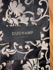 Duchamp Men's Silk Tie Black