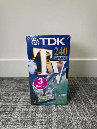 Tdk 240 blank vhs - tdk,