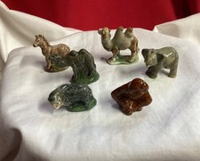 Vintage Wade Whimsies Wild animals, zebra, elephants, bison, orangutan & camels