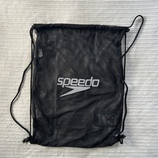 Speedo Mesh Equipment Bag - Swimming Training Kit Bag - 35 Litres - Black BNWOT
