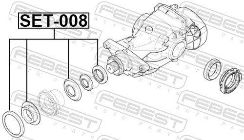 Fits febest set 008 - set-008, pinion
