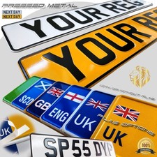 2 X Pressed Metal Aluminium