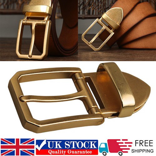 Solid brass belt pin buckle - solid,