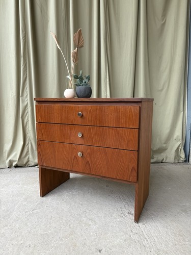 Vtg mid century teak chest - mid, of