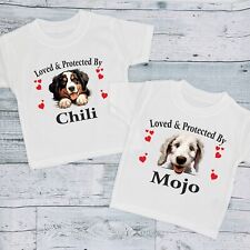 Loved & Protected By Dog Breeds New Baby Children's Kids T-Shirt