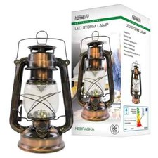 Hurricane Storm Lamp LED  Lantern Lamp - Copper - Nebraska - Battery Operated