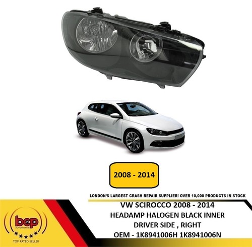 Scirocco headlight 2008 - scirocco,