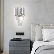 Silver Crystal Wall Lights 3