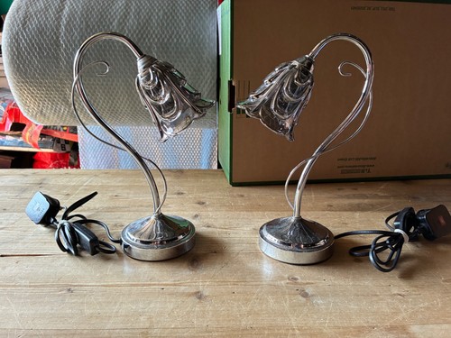 Pair modern tulip glass and - glass,
