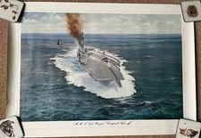 HMS Ark Royal “Catapult Take-off” J. Steven Dews Art Print 34.5” x 24.5”