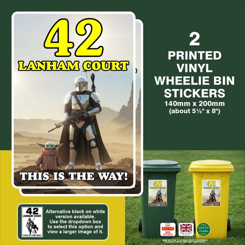 Wheelie bin stickers - wheelie,